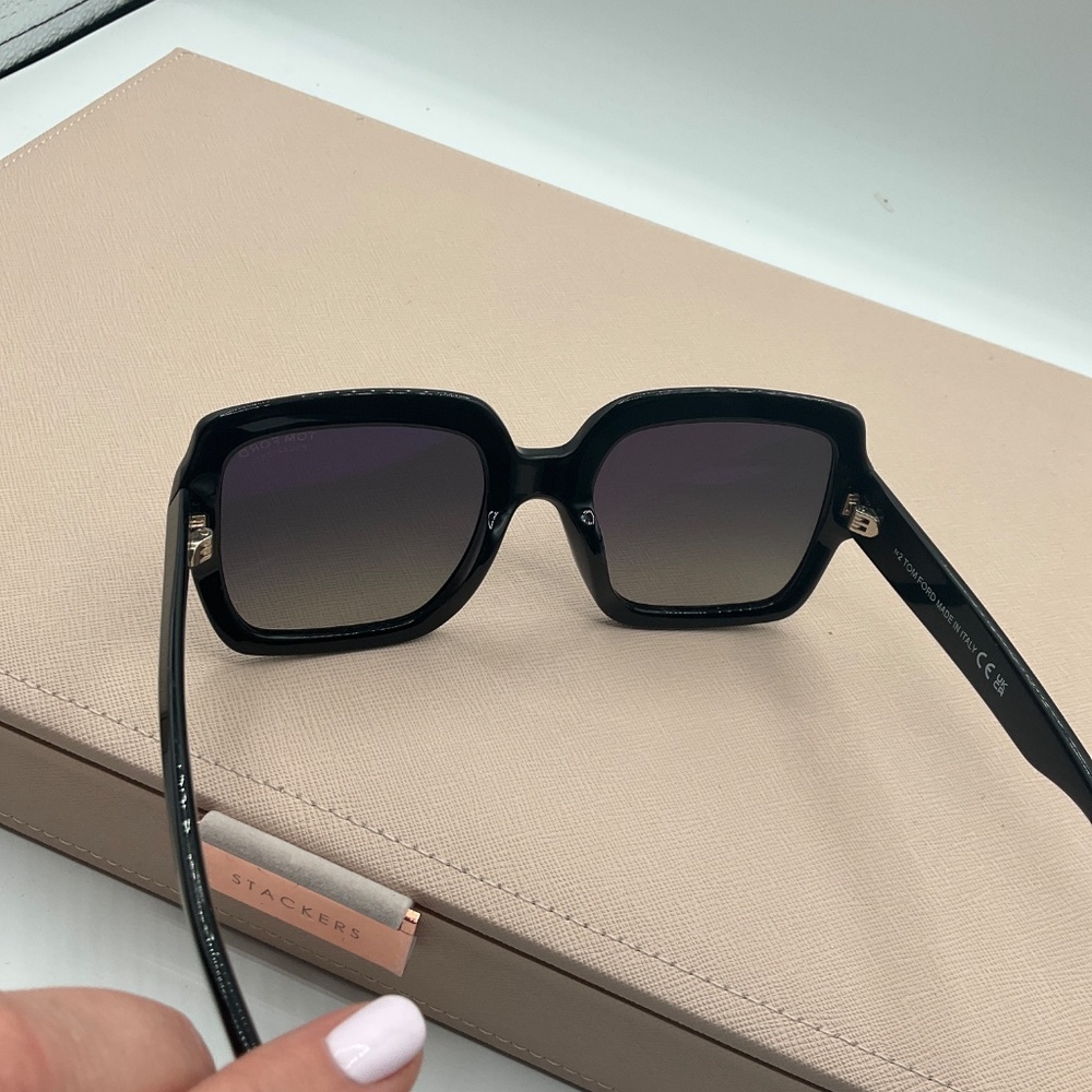 TOM FORD Kaya Beveled Acetate Square Sunglasses $490 - Picture 6 of 7